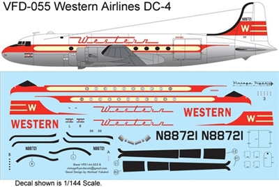 1:144 Western Airlines Douglas DC-4