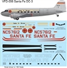 1:144 Santa Fe Skyway Douglas DC-3