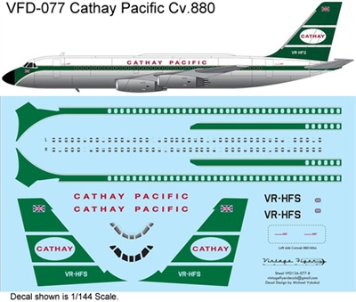 1:144 Cathay Pacific Convair 880