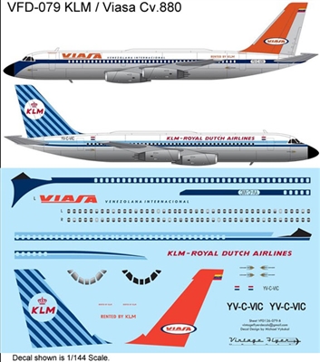 1:144 Viasa / KLM Convair 880 (EE Kit)