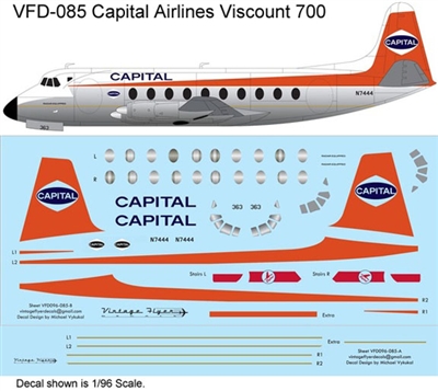 1:144 Capital Airlines (final cs) V. Viscount 700