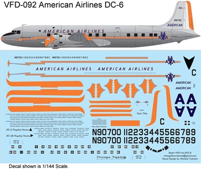 1:144 American Airlines Douglas DC-6