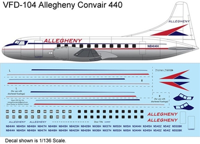 1:144 Allegheny Airlines Convair 340