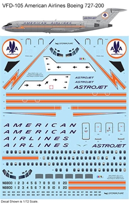 1:144 American Airlines (early cs) Boeing 727-200
