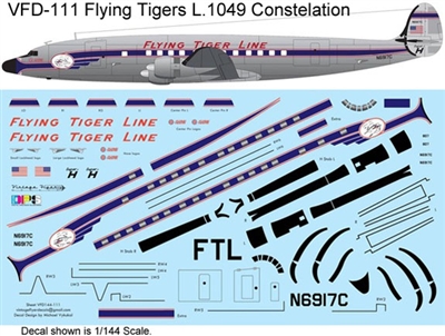1:144 Flying Tigers L.1049H Super Constellation