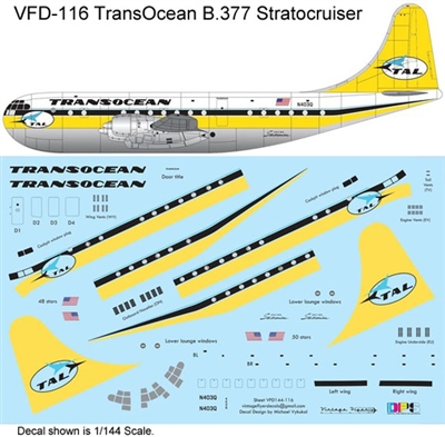 1:144 TransOcean Airlines Boeing 377 Stratocruiser