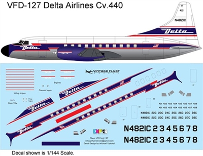 1:144 Delta Airlines Convair 440 (Delivery)