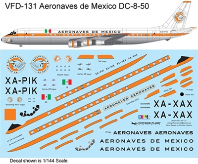 1:144 Aeronaves de Mexico Douglas DC-8-50