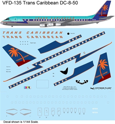 1:144 Trans Caribbean Douglas DC-8-50