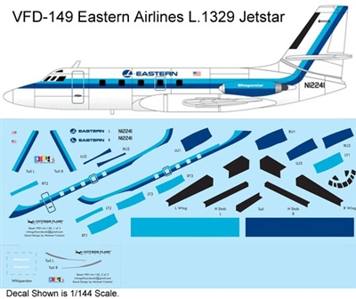 1:144 Eastern Airlines Lockheed 1329 Jetstar