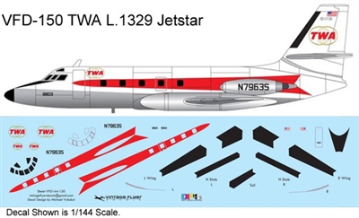 1:144 Trans World Airlines Lockheed 1329 Jetstar