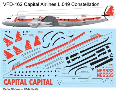 1:144 Capital Airlines (final cs) Lockheed 049 Constellation