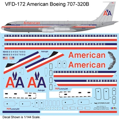 1:144 American Airlines Boeing 707-320B
