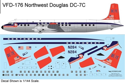 1:144 Northwest Orient Douglas DC-7C