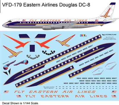 1:144 Eastern Airlines (1960 cs) Douglas DC-8
