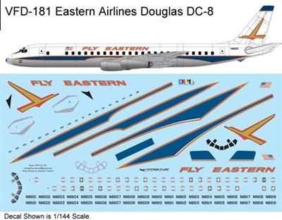 1:144 Eastern Airlines (1964 cs) Douglas DC-8