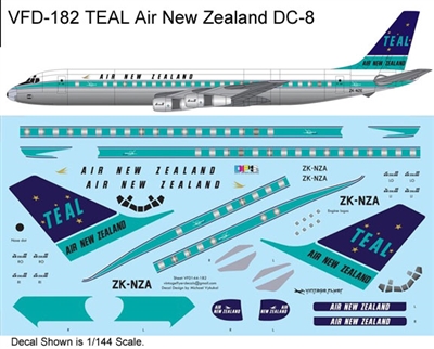 1:144 TEAL New Zealand Douglas DC-8-50