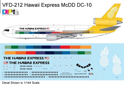 1:144 Hawaii Express McDD DC-10-10 (Authentic Airliners)