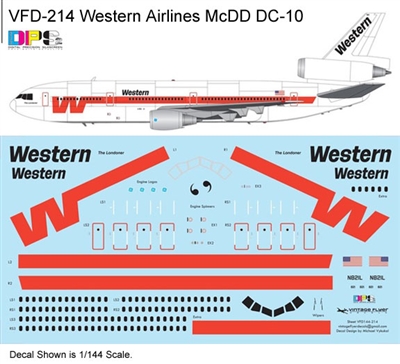 1:144 Western Airlines McDD DC-10-30 (Authentic Airliners)