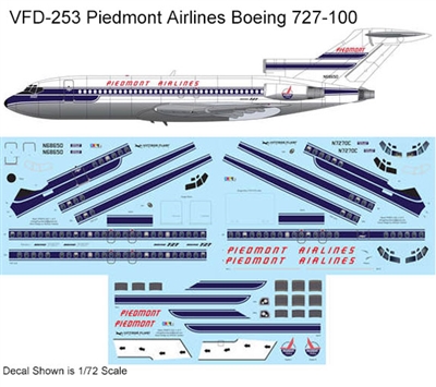 1:144 Piedmont Airlines Boeing 727-100
