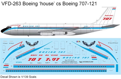 1:144 Boeing (house cs) Boeing 707-121 (XScale)