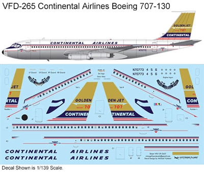 1:144 Continental Airlines Boeing 707-124 (XScale)