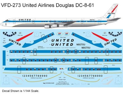 1:144 United Airlines (delivery cs) Douglas DC-8-61