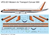 1:144 Modern Air Transport (early cs) Convair 990A