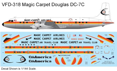 1:144 Magic Carpet Airlines Douglas DC-7C
