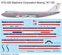 1:135 Stevens Corporation Boeing 747-100
