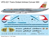 1:144 Trans Global Airlines Convair 990