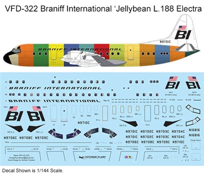 1:144 Braniff International ('Jellybean' cs) L.188 Electra