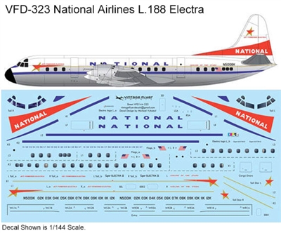 1:144 National Airlines (1960 cs) L.188 Electra