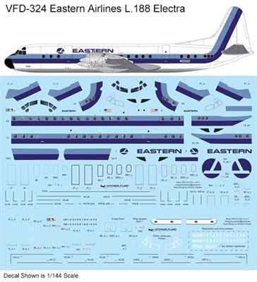 1:144 Eastern Airlines (blue hockey stick cs) L.188 Electra