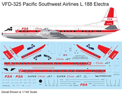 1:144 Pacific Southwest Airlines (delivery cs) L.188 Electra