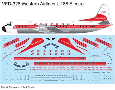 1:144 Western Airlines (delivery cs) L.188 Electra