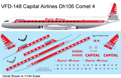 1:153 Capital Airlines (final cs) Dh.106 Comet 4