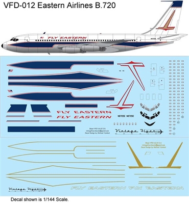 1:72 Eastern Airlines (1964 cs) Boeing 720