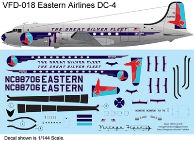 1:72 Eastern Airlines 'Great Silver Fleet' Douglas DC-4