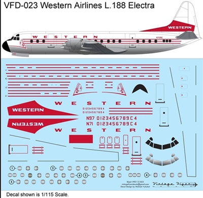 1:72 Western Airlines (final cs) L.188 Electra