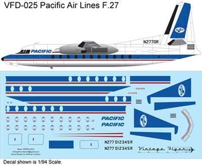 1:72 Pacific Airlines (final cs) Fokker F.27