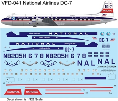 1:72 National Airlines (delivery cs) Douglas DC-7