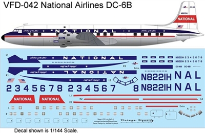 1:72 National Airlines (1958 cs) Douglas DC-6B