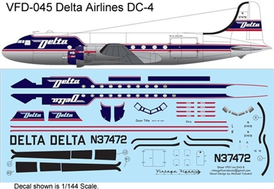 1:72 Delta Airlines (final cs) Douglas DC-4