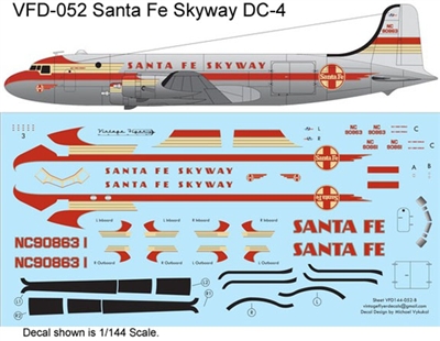 1:72 Santa Fe Skyway Douglas DC-4