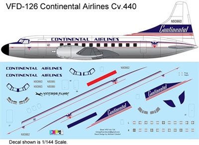 1:72 Continental Airlines Convair 440 (Delivery)