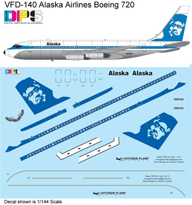 1:72 Alaska Airlines Boeing 720