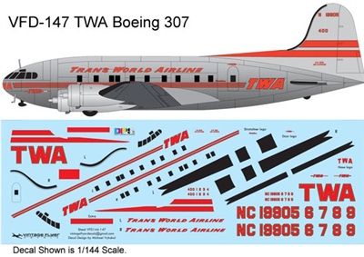 1:72 Trans World Airlines Boeing 307 Stratoliner (final colors)