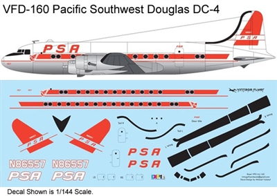 1:72 Pacific Southwest Airlines Douglas DC-4