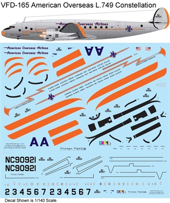 1:72 American Overseas Airlines Lockheed 049 Constellation